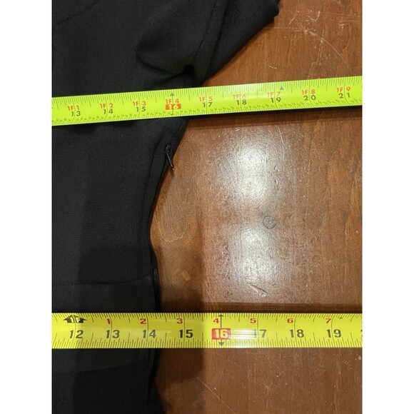 VTG Laura Ashley Black Dress Bow Front Satin Trim Audrey Hepburn 50s’ Sz 6 - Picture 11 of 14